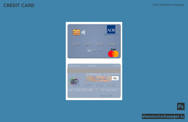 Marshallinseln ADB Bank Mastercard Beispielvorschau